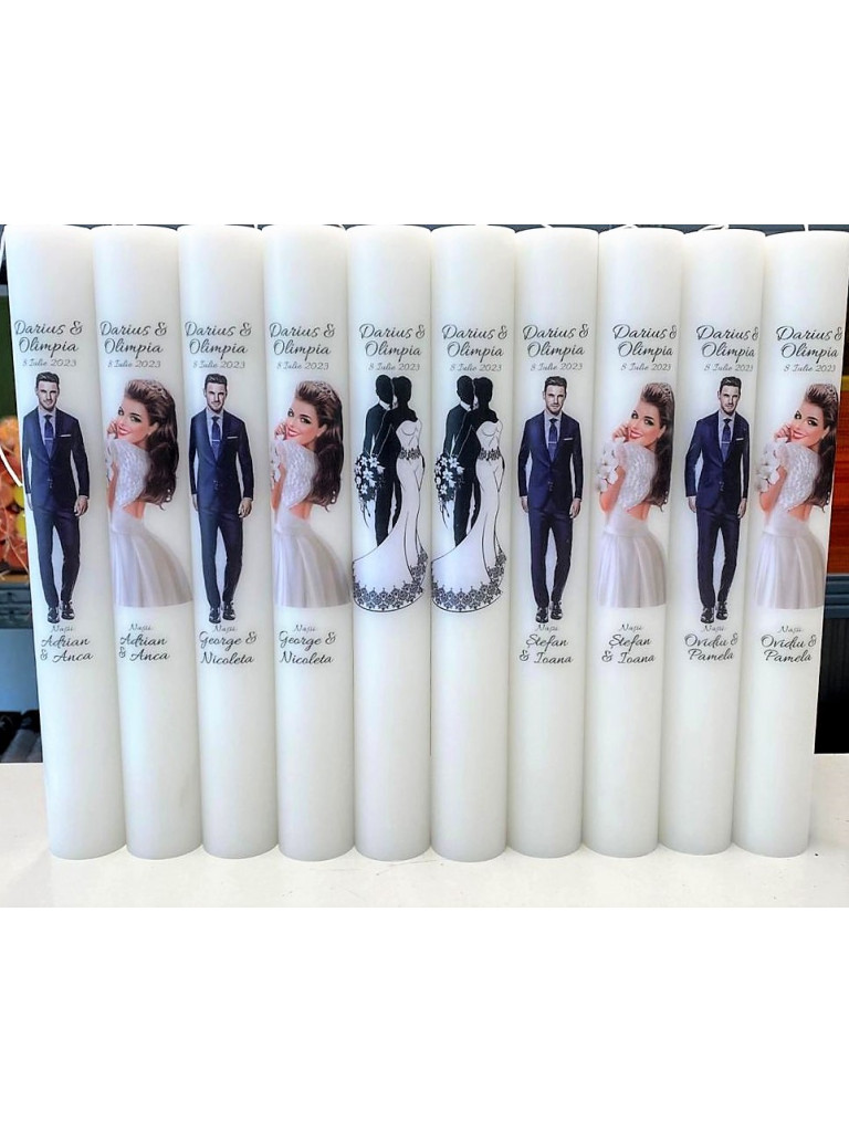 Lumanare nunta Cod  03 -  4,5/35 cm  